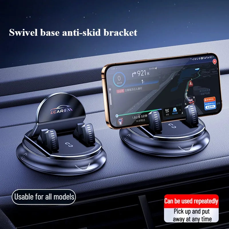 360° Anti-Slip Car Phone Holder – Universal Dashboard Mount