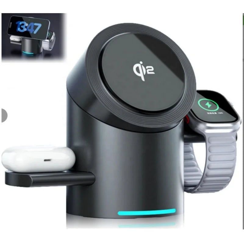 3-in-1 Magnetic Wireless Charging Station