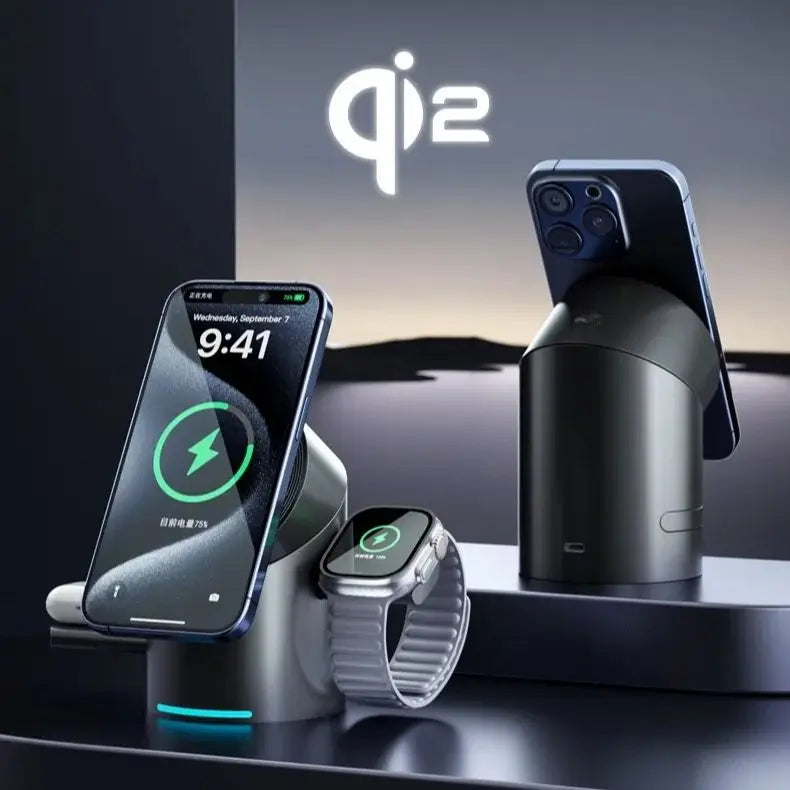 3-in-1 Magnetic Wireless Charging Station